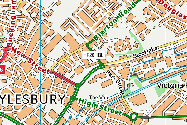 HP20 1BL map - OS VectorMap District (Ordnance Survey)