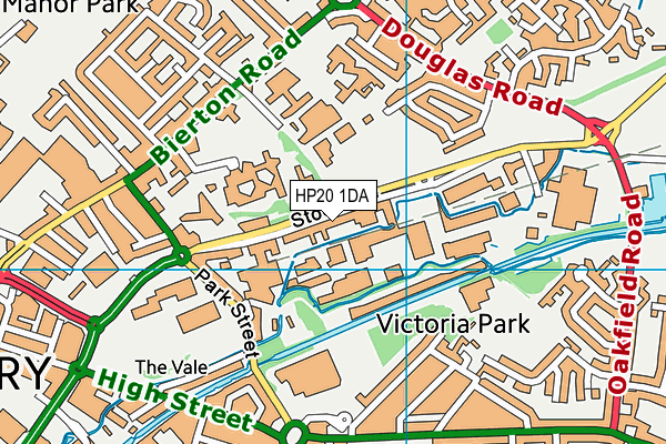 HP20 1DA map - OS VectorMap District (Ordnance Survey)