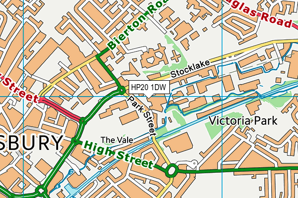 The Fitness Academy map (HP20 1DW) - OS VectorMap District (Ordnance Survey)