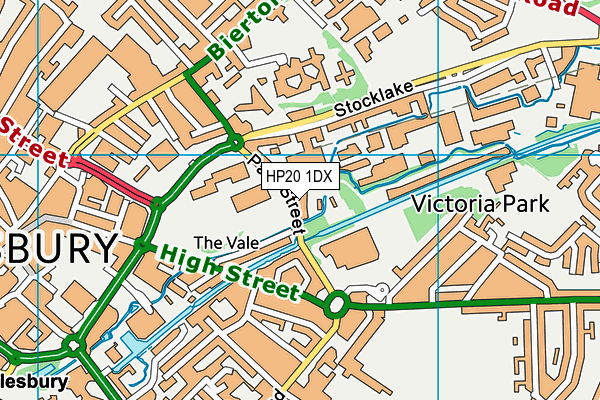 HP20 1DX map - OS VectorMap District (Ordnance Survey)