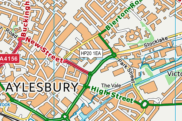 HP20 1EA map - OS VectorMap District (Ordnance Survey)