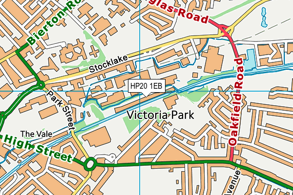 HP20 1EB map - OS VectorMap District (Ordnance Survey)