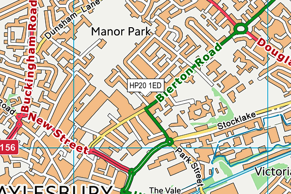 HP20 1ED map - OS VectorMap District (Ordnance Survey)