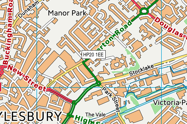 HP20 1EE map - OS VectorMap District (Ordnance Survey)