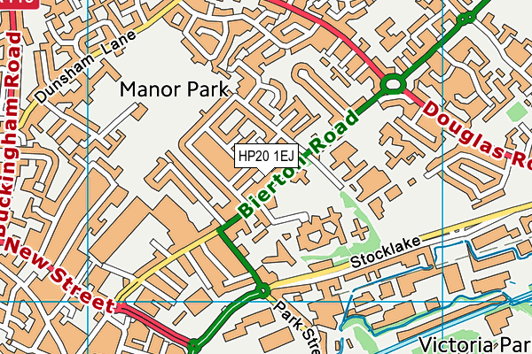 HP20 1EJ map - OS VectorMap District (Ordnance Survey)