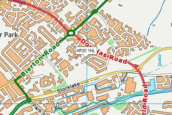 HP20 1HL map - OS VectorMap District (Ordnance Survey)