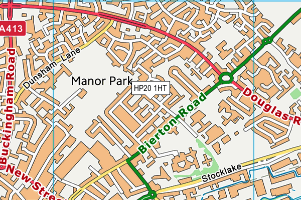 HP20 1HT map - OS VectorMap District (Ordnance Survey)