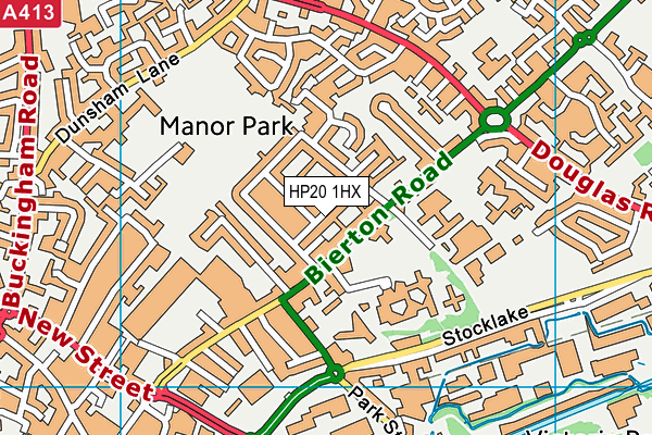 HP20 1HX map - OS VectorMap District (Ordnance Survey)