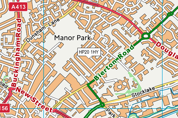 HP20 1HY map - OS VectorMap District (Ordnance Survey)