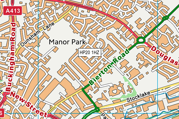 HP20 1HZ map - OS VectorMap District (Ordnance Survey)