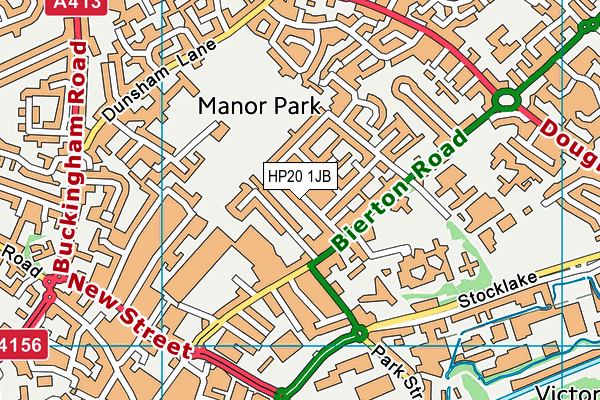 HP20 1JB map - OS VectorMap District (Ordnance Survey)