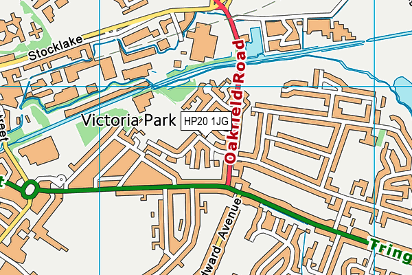 HP20 1JG map - OS VectorMap District (Ordnance Survey)