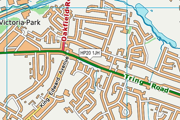 HP20 1JH map - OS VectorMap District (Ordnance Survey)