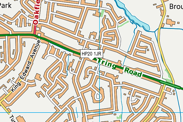 HP20 1JR map - OS VectorMap District (Ordnance Survey)