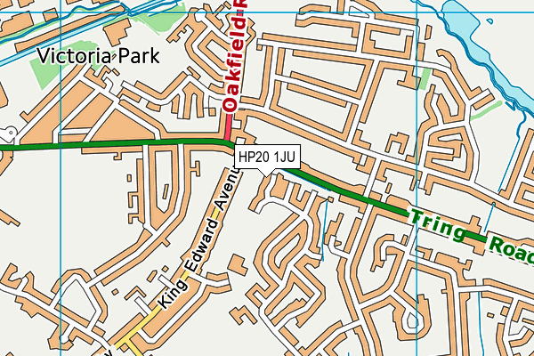 HP20 1JU map - OS VectorMap District (Ordnance Survey)