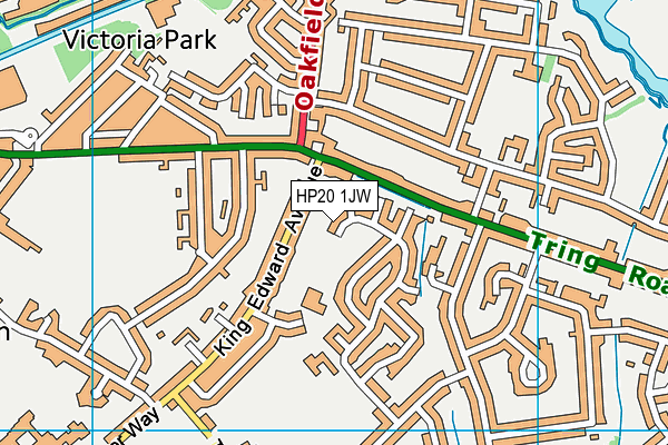 HP20 1JW map - OS VectorMap District (Ordnance Survey)