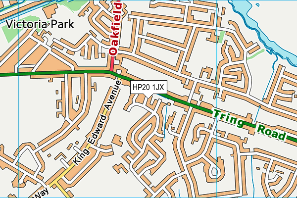 HP20 1JX map - OS VectorMap District (Ordnance Survey)