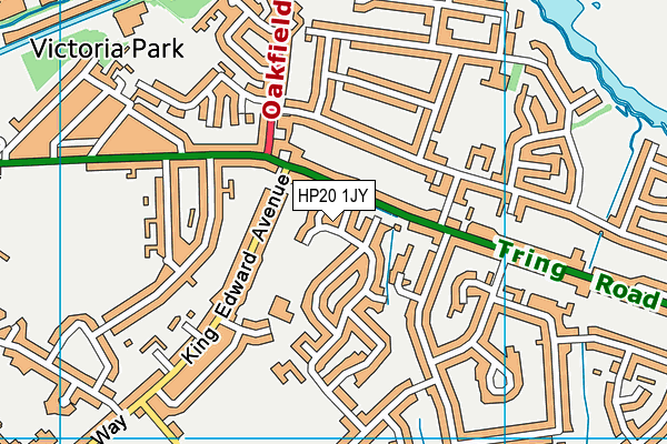 HP20 1JY map - OS VectorMap District (Ordnance Survey)