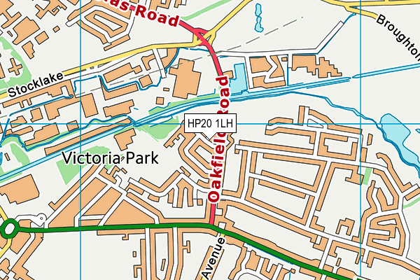 HP20 1LH map - OS VectorMap District (Ordnance Survey)