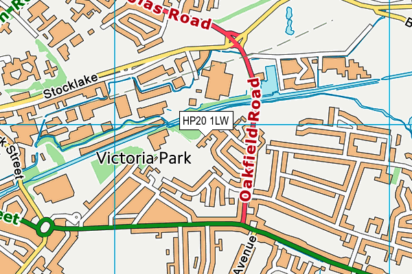 HP20 1LW map - OS VectorMap District (Ordnance Survey)