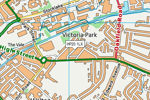 HP20 1LX map - OS VectorMap District (Ordnance Survey)