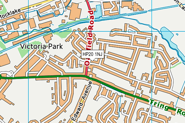 HP20 1NJ map - OS VectorMap District (Ordnance Survey)