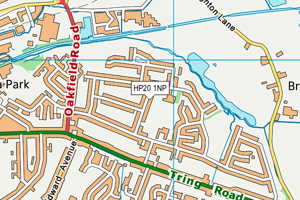 HP20 1NP map - OS VectorMap District (Ordnance Survey)