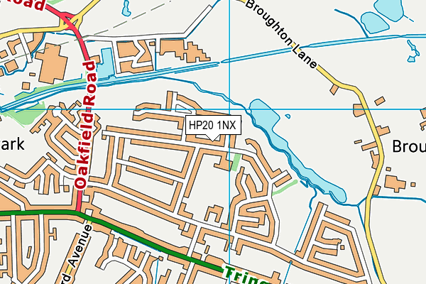 Broughton Community Schools (Infants) map (HP20 1NX) - OS VectorMap District (Ordnance Survey)