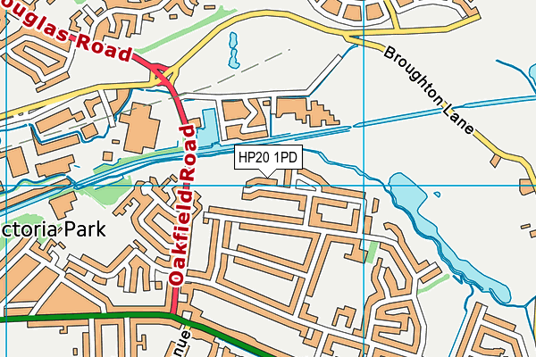 HP20 1PD map - OS VectorMap District (Ordnance Survey)