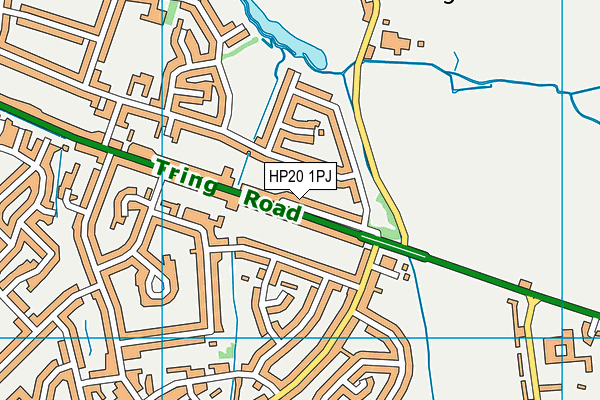 HP20 1PJ map - OS VectorMap District (Ordnance Survey)