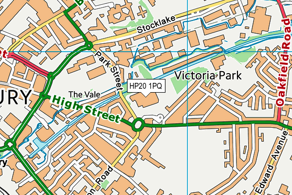 HP20 1PQ map - OS VectorMap District (Ordnance Survey)