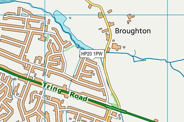 HP20 1PW map - OS VectorMap District (Ordnance Survey)