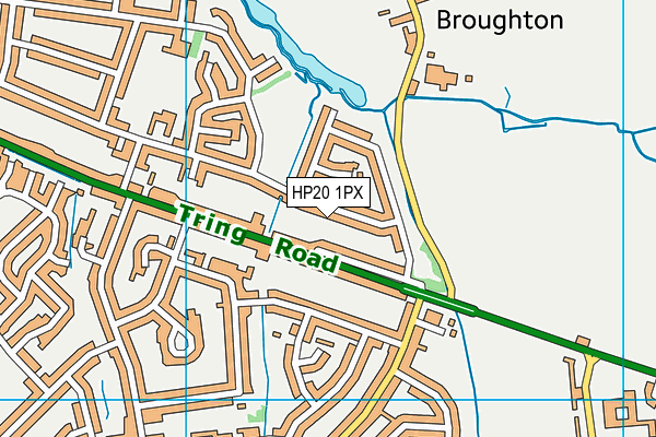 HP20 1PX map - OS VectorMap District (Ordnance Survey)