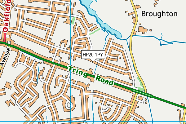 HP20 1PY map - OS VectorMap District (Ordnance Survey)