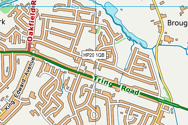 HP20 1QB map - OS VectorMap District (Ordnance Survey)