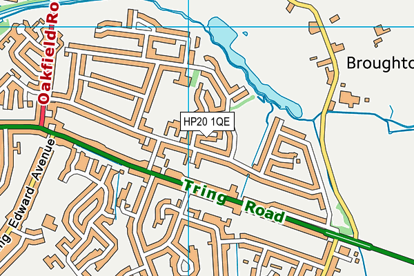 HP20 1QE map - OS VectorMap District (Ordnance Survey)