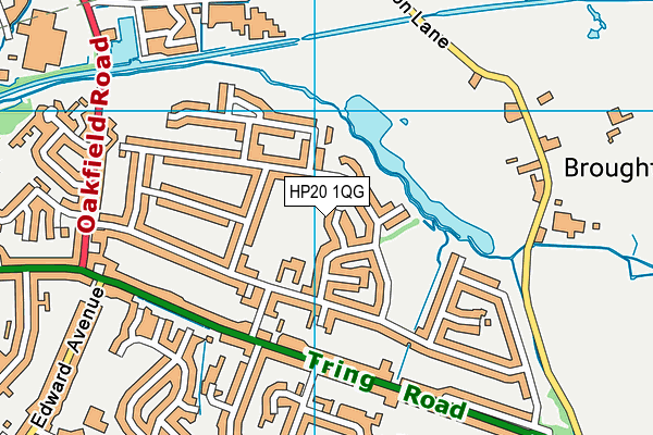 HP20 1QG map - OS VectorMap District (Ordnance Survey)