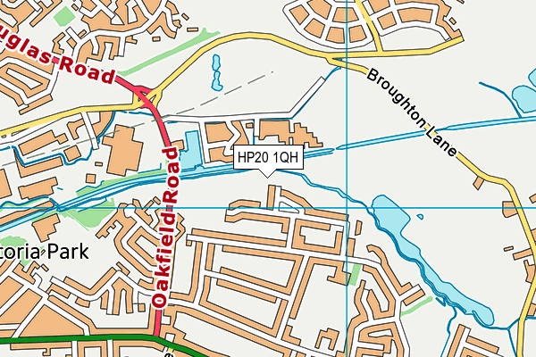 HP20 1QH map - OS VectorMap District (Ordnance Survey)