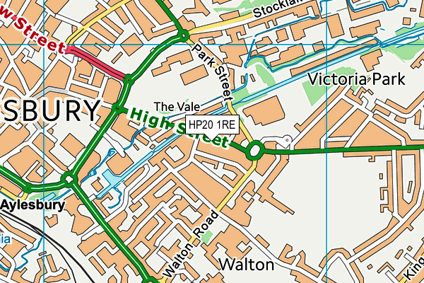 HP20 1RE map - OS VectorMap District (Ordnance Survey)