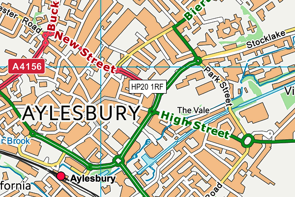 HP20 1RF map - OS VectorMap District (Ordnance Survey)