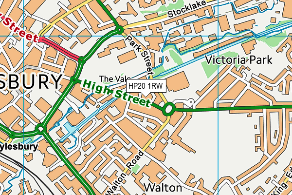 HP20 1RW map - OS VectorMap District (Ordnance Survey)