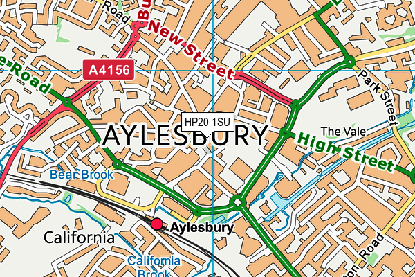 HP20 1SU map - OS VectorMap District (Ordnance Survey)