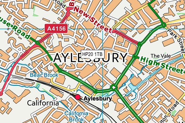 HP20 1TB map - OS VectorMap District (Ordnance Survey)