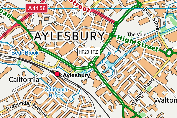 HP20 1TZ map - OS VectorMap District (Ordnance Survey)