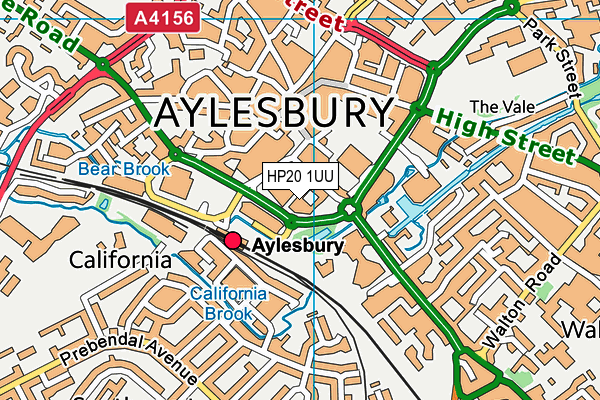 HP20 1UU map - OS VectorMap District (Ordnance Survey)