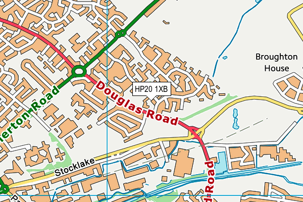 HP20 1XB map - OS VectorMap District (Ordnance Survey)