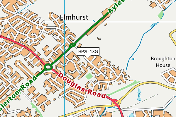 HP20 1XG map - OS VectorMap District (Ordnance Survey)