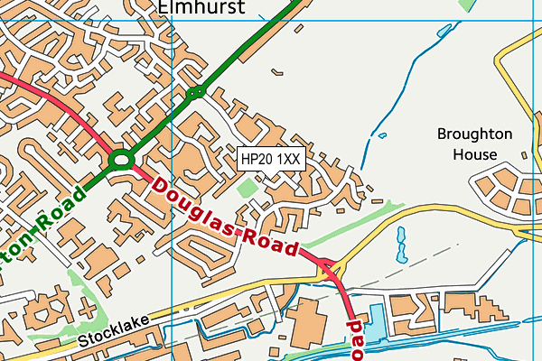 HP20 1XX map - OS VectorMap District (Ordnance Survey)