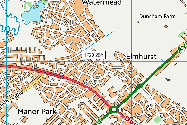 HP20 2BY map - OS VectorMap District (Ordnance Survey)