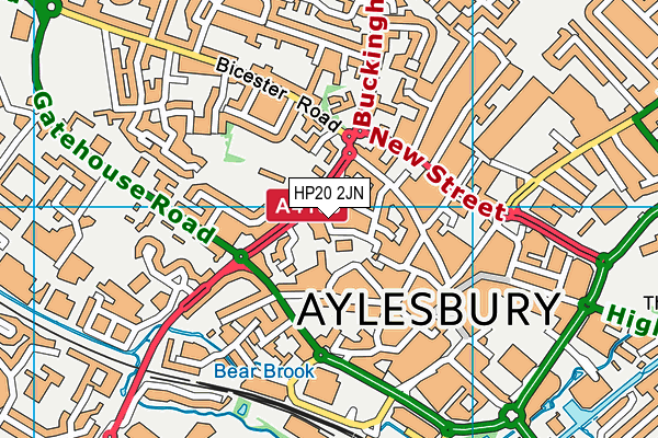 HP20 2JN map - OS VectorMap District (Ordnance Survey)